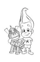 Jimmy Neutron kleurplaat 4